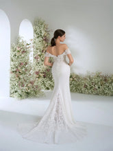 Off-The-Shoulder Sweetheart Neckline Premium Lace Mermaid Wedding Dress, Luxurious, Romantic, Elegant Bridal Gown For Party, Banquet, Garden Ceremony,